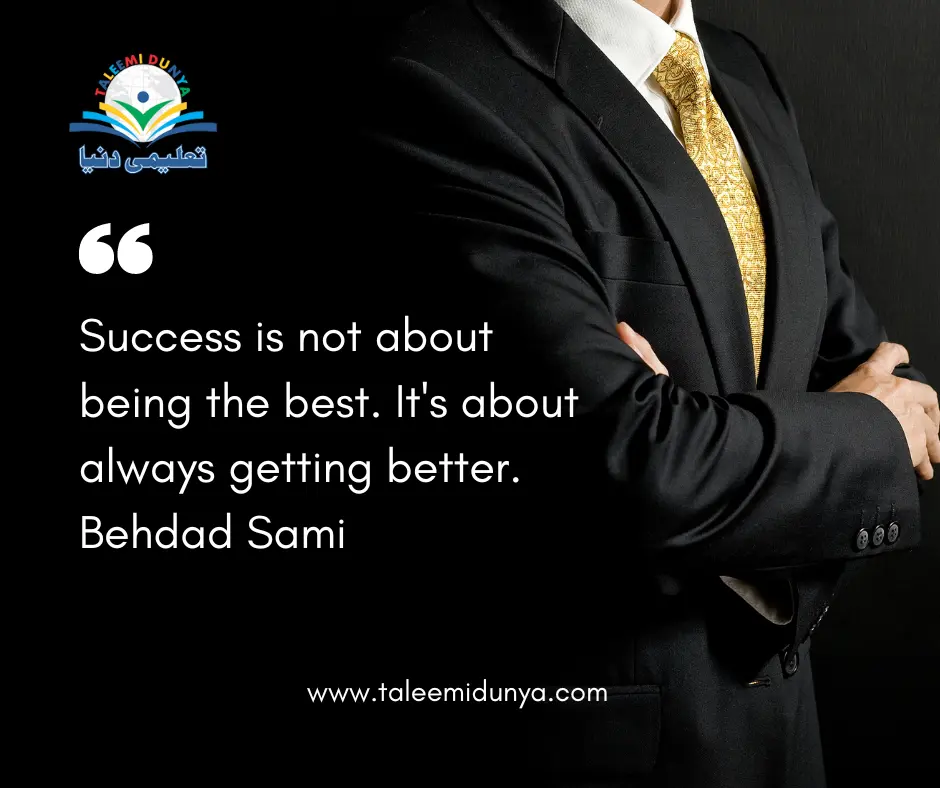 Success is not about being the best